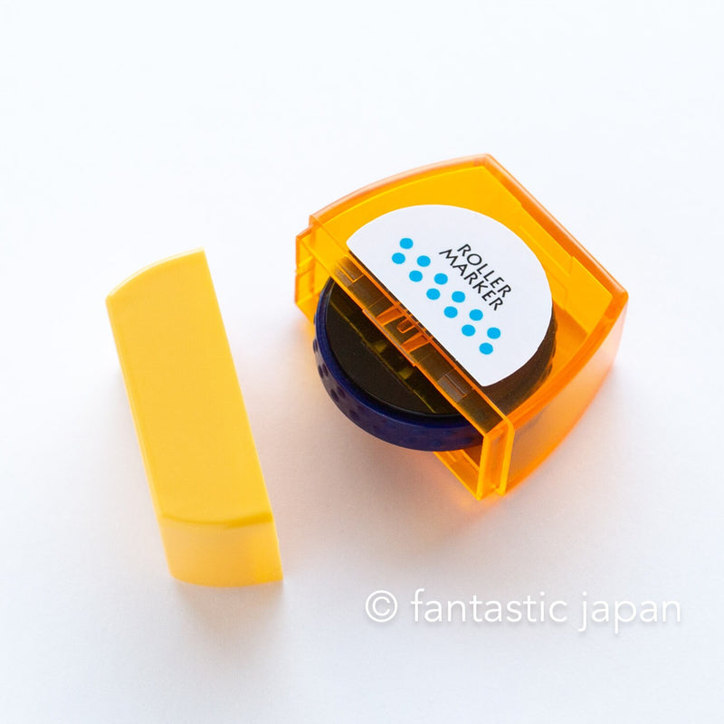 Deco roller marker -dot blue-