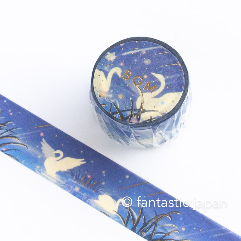 Masking Tape -Swan in the starry night-