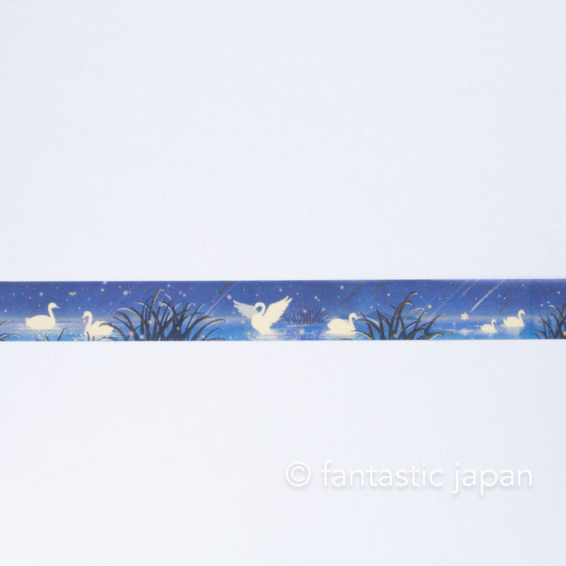 Masking Tape -Swan in the starry night-