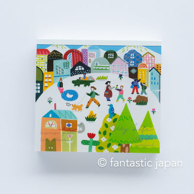 Block memo pad -City Life- by Narumi Suzuki / cozyca products