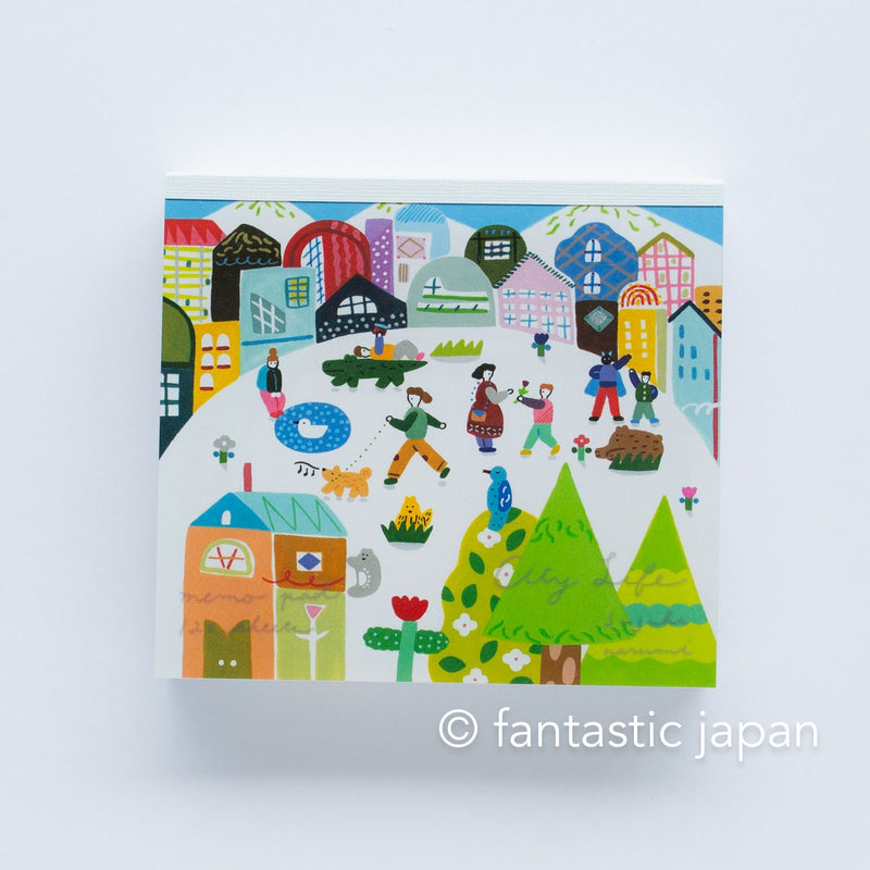 Block memo pad -City Life- by Narumi Suzuki / cozyca products