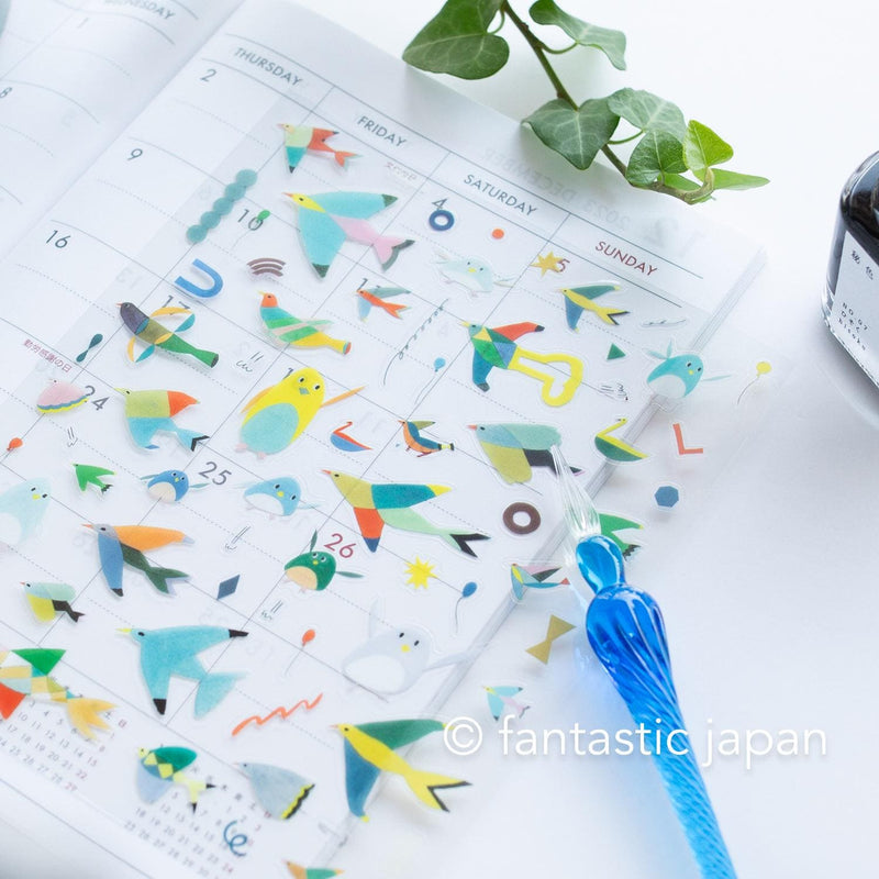 PET clear sticker -Bird of the Day- by SUBIKIAWA / cozyca product