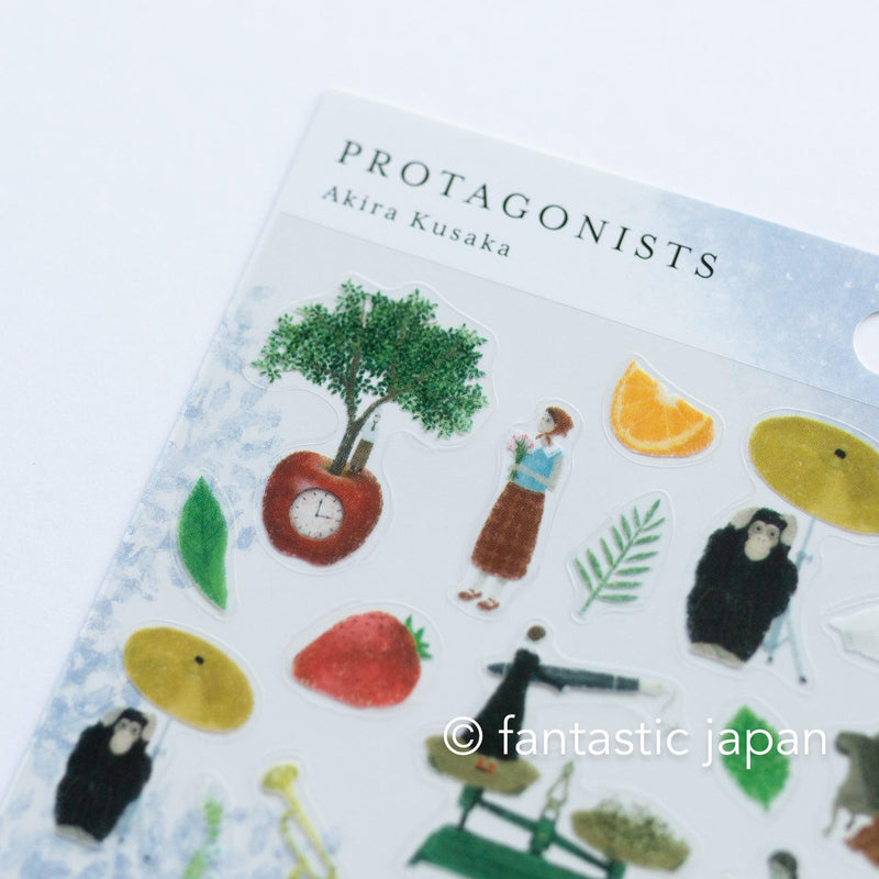 PET clear sticker -PROTAGONISTS 2 - by Akira Kusaka / cozyca product