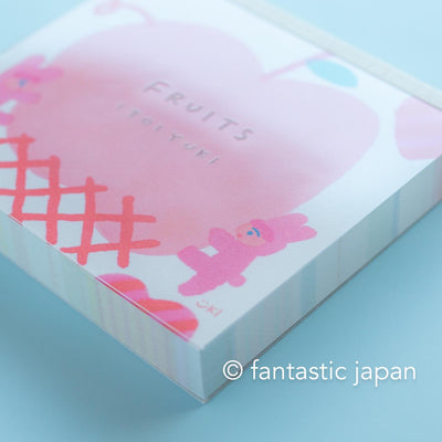 Block memo pad -Fruits- by Yuki Itoi / cozyca products