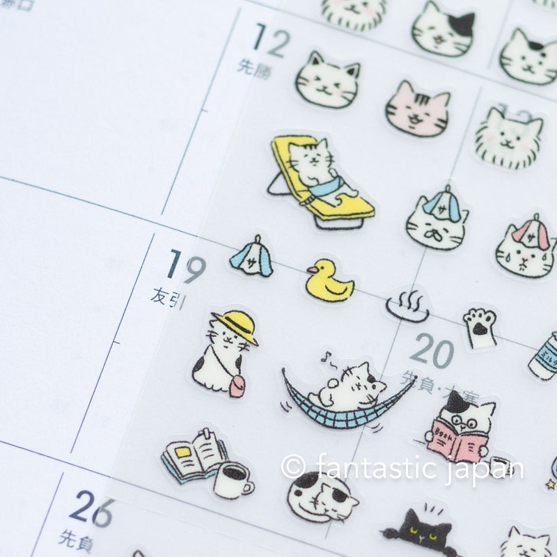 Schedule stickers -Cats emoji- / MIDORI