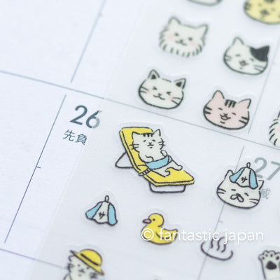 Schedule stickers -Cats emoji- / MIDORI