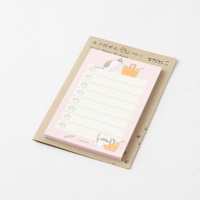 Sticky Notes  -cat to do list pink- / MIDORI