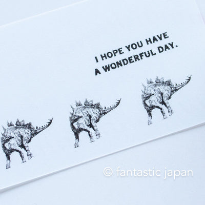 Photograph stamp / dinosaur -stegosaurus-