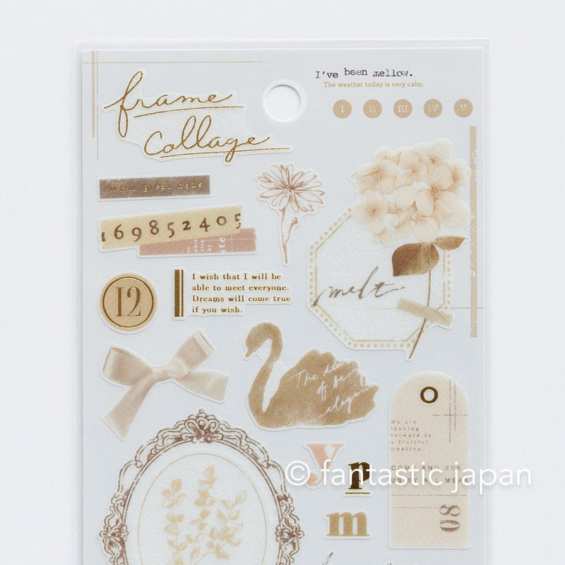 Sticker / frame collage -beige-