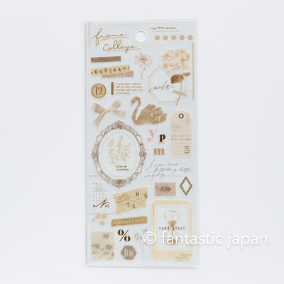 Sticker / frame collage -beige-