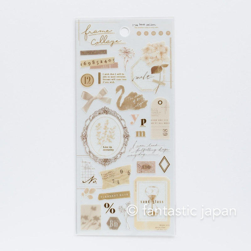 Sticker / frame collage -beige-