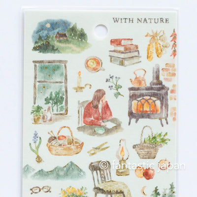 Sticker / with nature -my hobby-