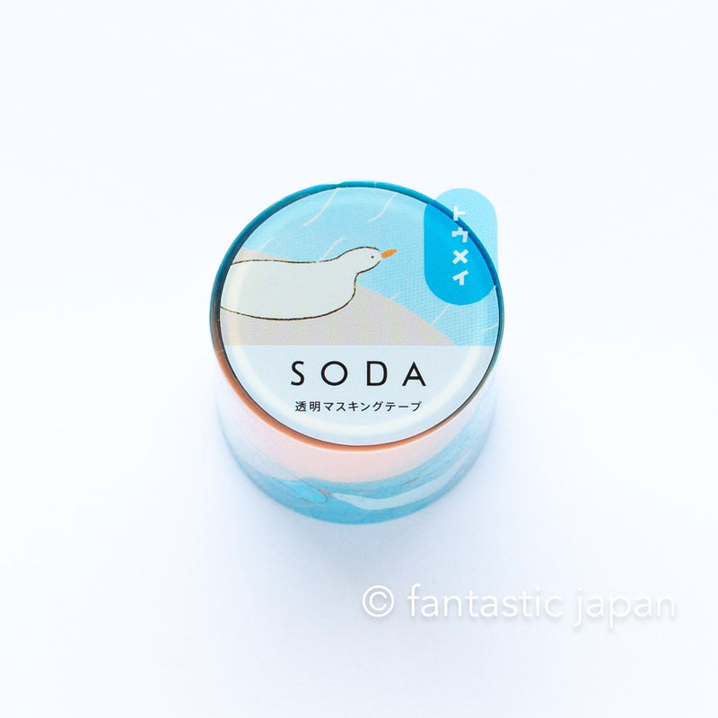 SODA / Clear PET masking tape  -water play- / 30mm