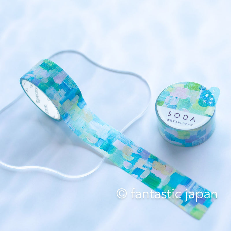 SODA / Clear masking glitter tape -tapestry- / 20mm