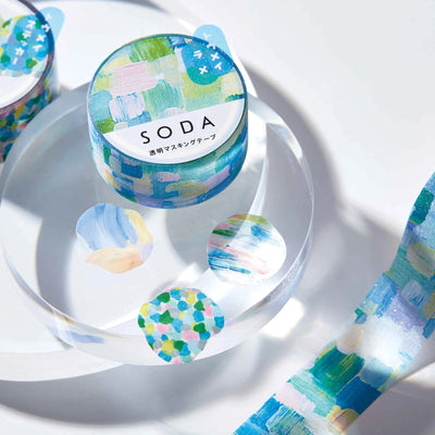 SODA / Clear masking glitter tape -tapestry- / 20mm