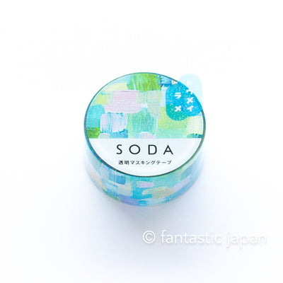 SODA / Clear masking glitter tape -tapestry- / 20mm