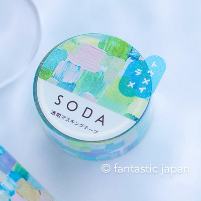 SODA / Clear masking glitter tape -tapestry- / 20mm