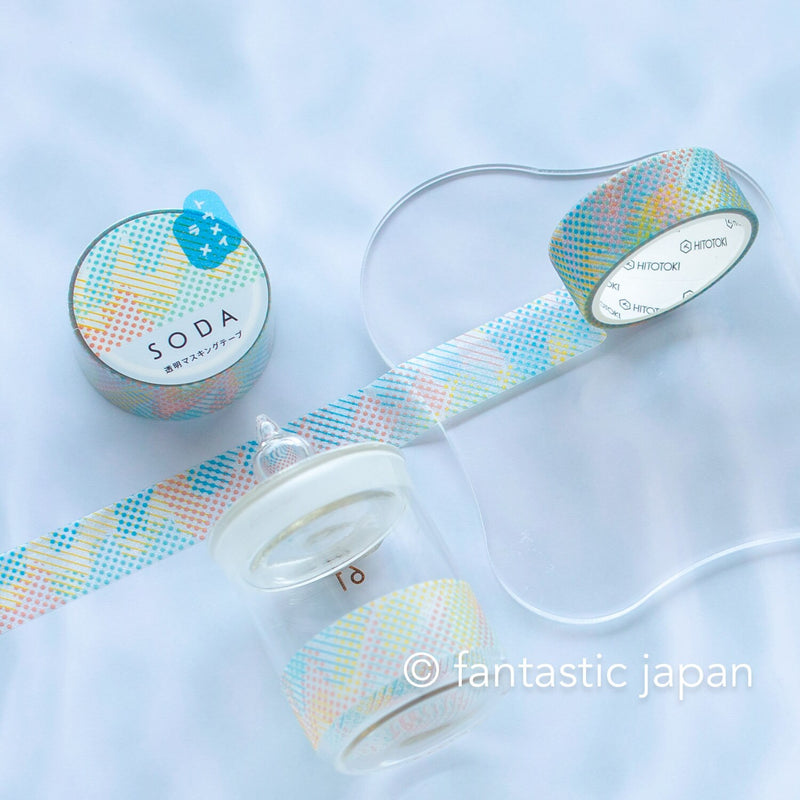 SODA / Clear masking glitter tape -spray- / 15mm