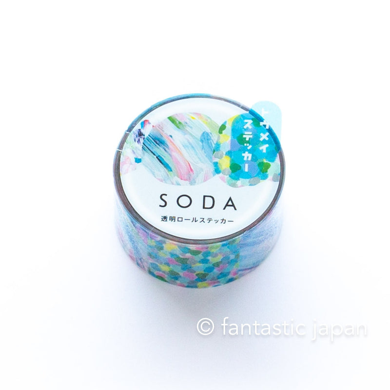 SODA / Clear PET roll sticker  -paints-