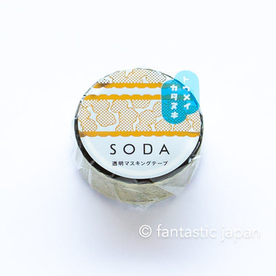 SODA / Clear PET die-cut masking tape -race ribbon- / 15mm