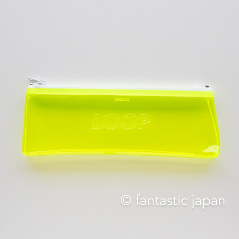 DELFONICS / clear pen case -neon-