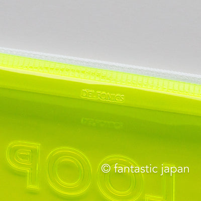 DELFONICS / clear pen case -neon-