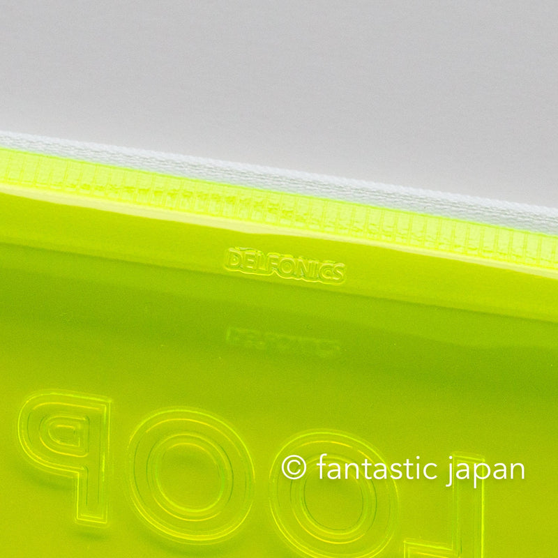 DELFONICS / clear pen case -neon-