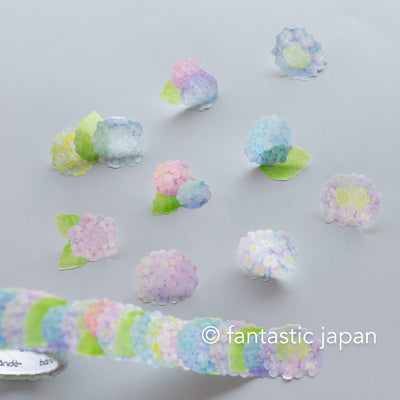 bande sticker -hydrangea-