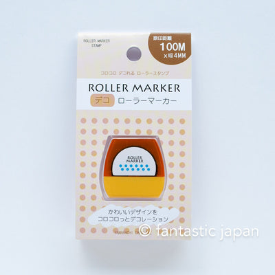 Deco roller marker -dot blue-