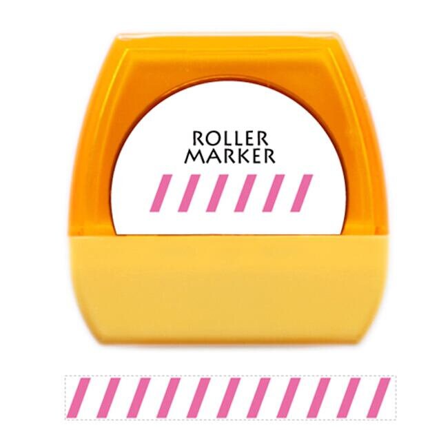 Deco roller marker -stripe pink-