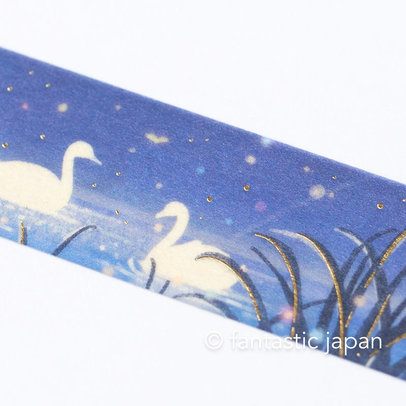 Masking Tape -Swan in the starry night-