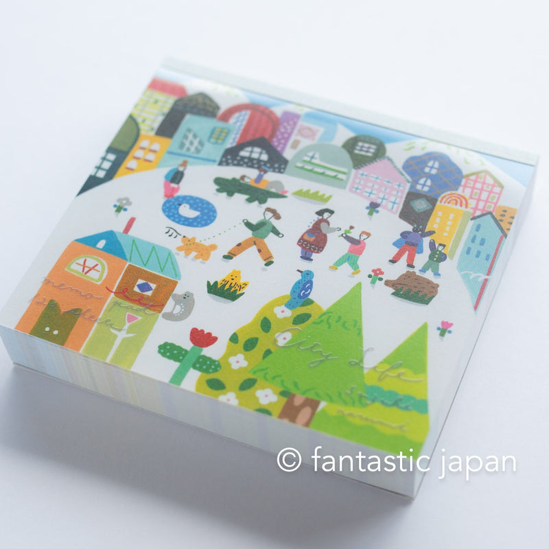 Block memo pad -City Life- by Narumi Suzuki / cozyca products