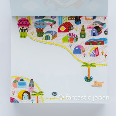 Block memo pad -City Life- by Narumi Suzuki / cozyca products