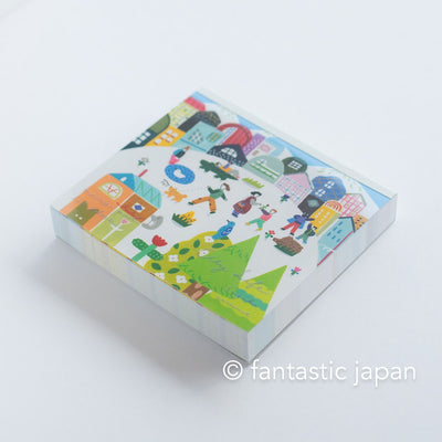 Block memo pad -City Life- by Narumi Suzuki / cozyca products