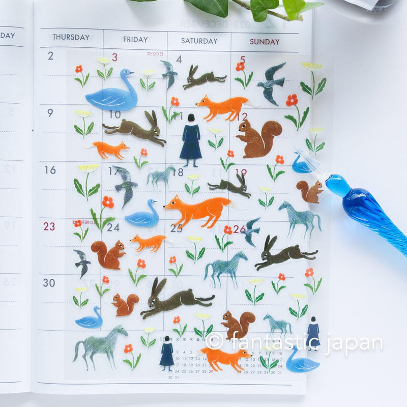 PET clear sticker -garden- by nishishuku / cozyca product