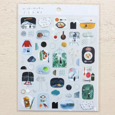 PET clear sticker -SCENE- by nishishuku / cozyca product