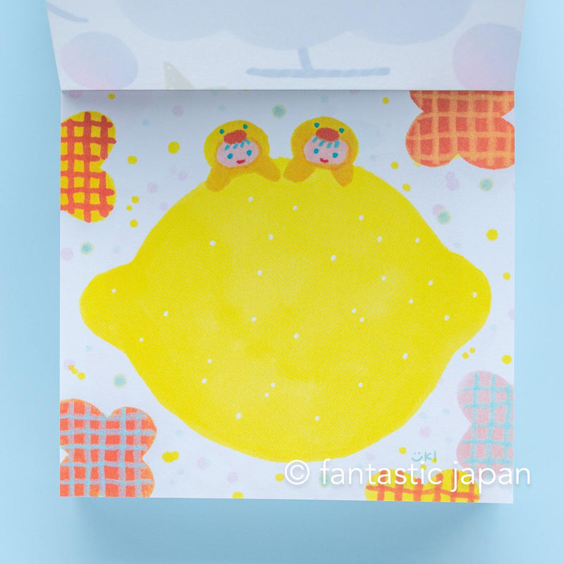 Block memo pad -Fruits- by Yuki Itoi / cozyca products