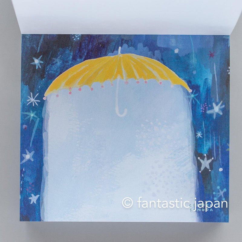 Block memo pad -Day of stars falling- by Chihiro Sonoda / cozyca products