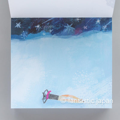 Block memo pad -Day of stars falling- by Chihiro Sonoda / cozyca products