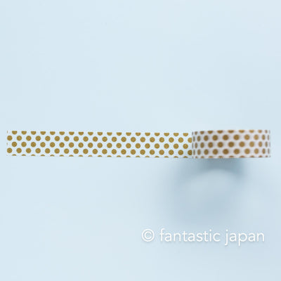 mt washi tape deco -dot gold- / MT01D365R / 15mm wide