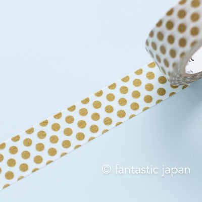 mt washi tape deco -dot gold- / MT01D365R / 15mm wide