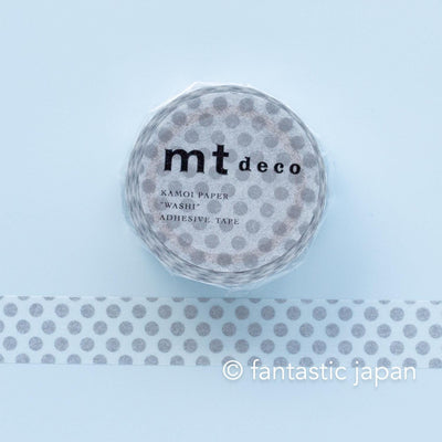 mt washi tape deco -dot silver- / MT01D366R / 15mm wide