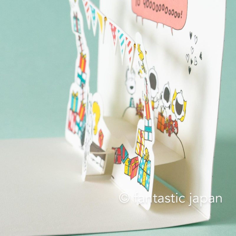 PEANUTS Pop-up birthday card -Birthday party-