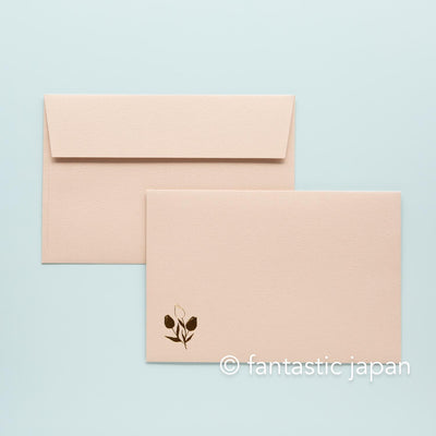 Gold foil Letter Writing set / Polite letter -pure tulip-