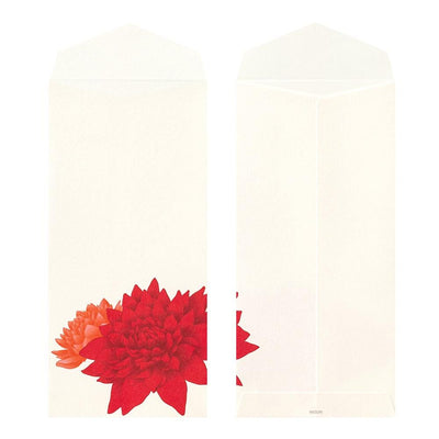 Japanese Iyo washi letter pad and envelops -dahlia-