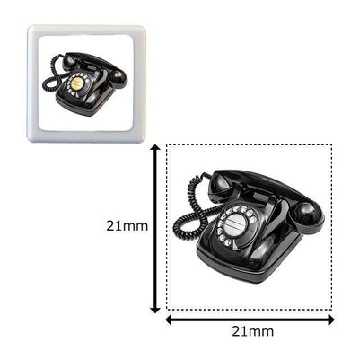 Photograph stamp -rotary dial phone-