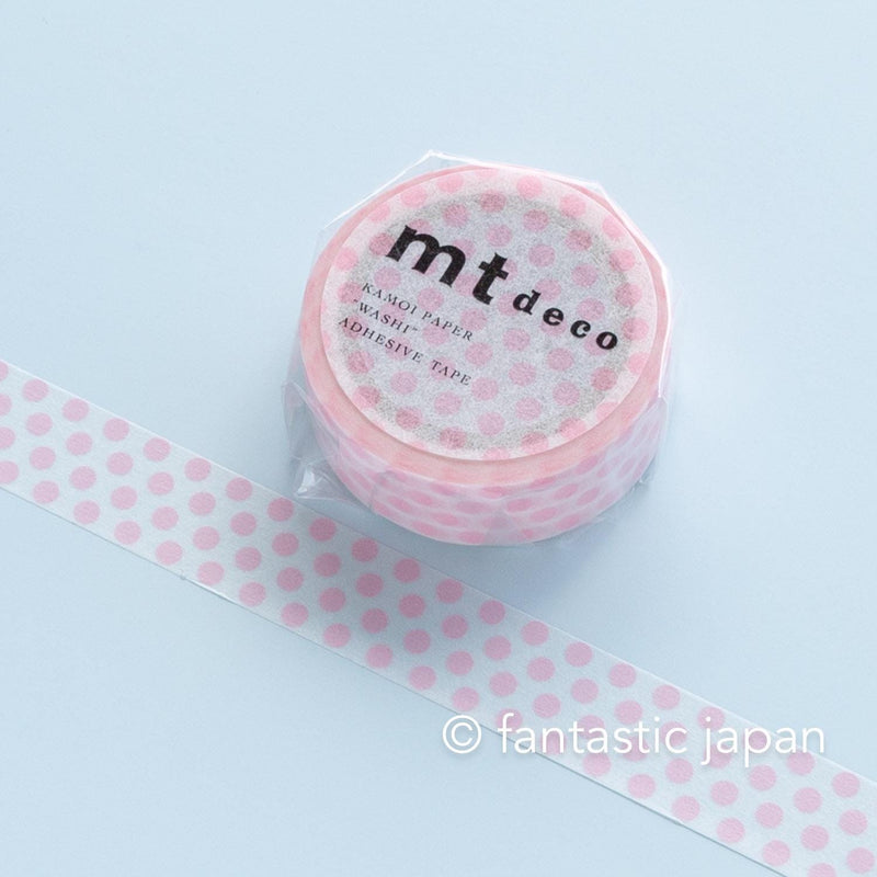 mt washi tape deco -dot pink- / MT01D357R / 15mm wide