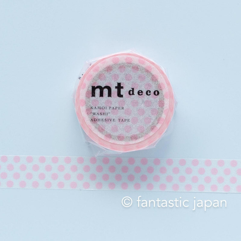 mt washi tape deco -dot pink- / MT01D357R / 15mm wide