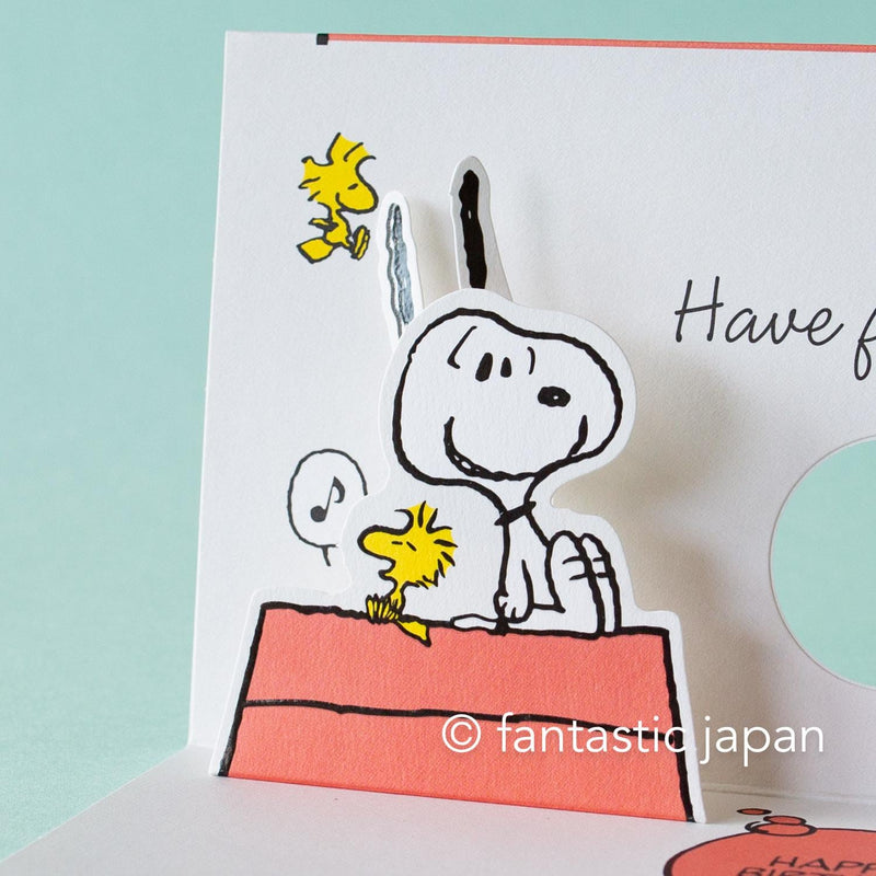 PEANUTS Pop-up birthday card -Have fun-