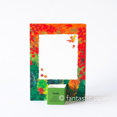 Greeting card / Autumn leaves valley / sanrio 3d greeting card